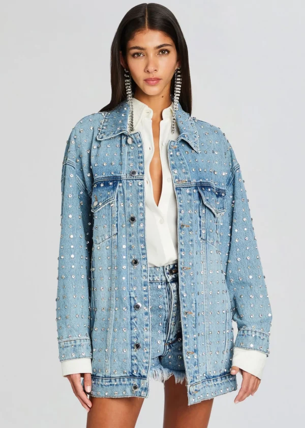 Jackets*Retrofete Ace Embellished Denim Jacket Tangier