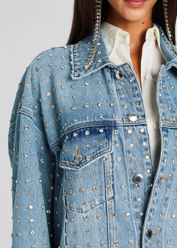 Jackets*Retrofete Ace Embellished Denim Jacket Tangier