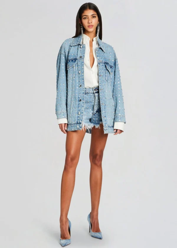 Jackets*Retrofete Ace Embellished Denim Jacket Tangier