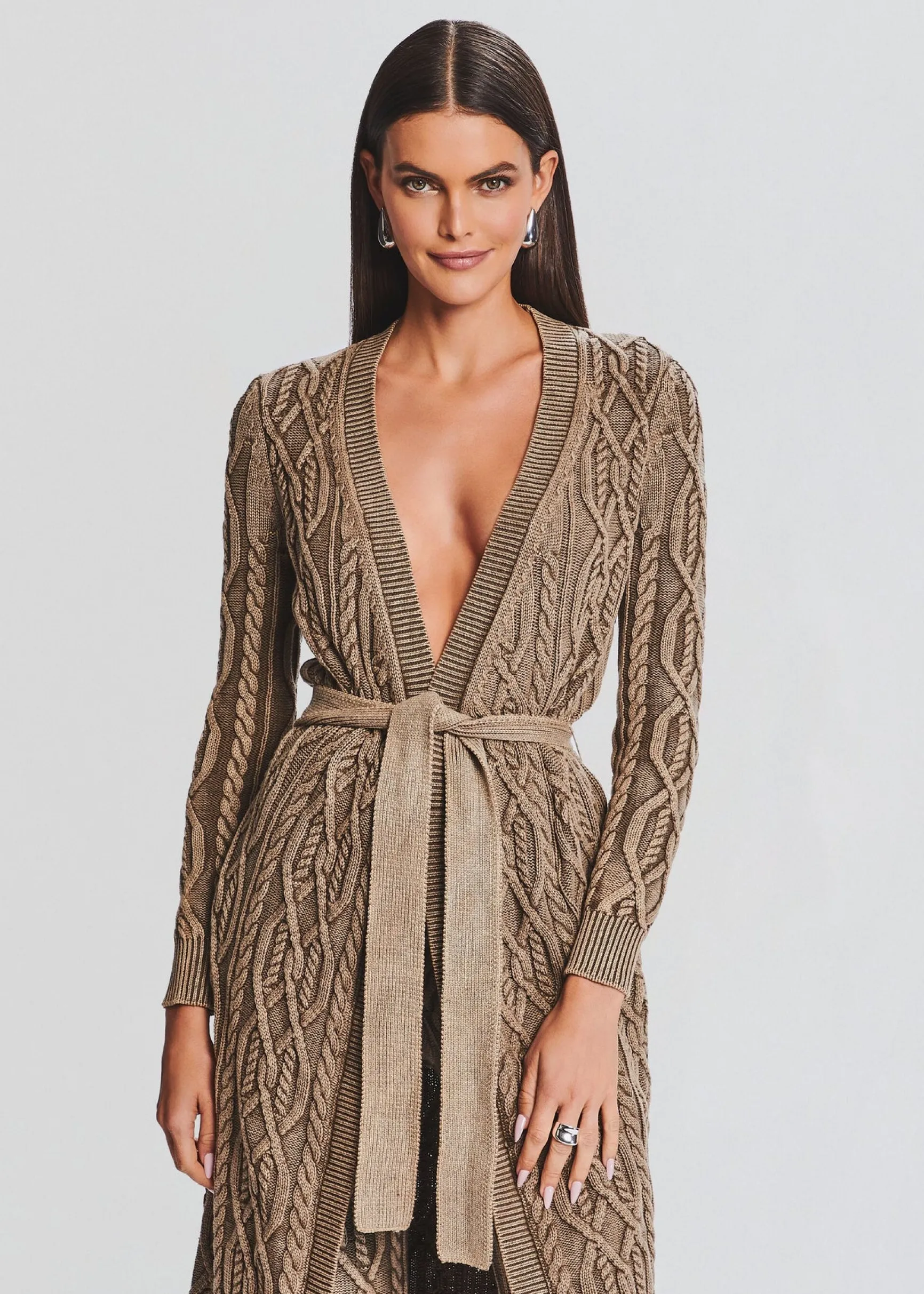adaline_cable_knit_cardig_1.webp Neutral Moments*Retrofete Adaline Cable Knit Cardigan Washed Tan