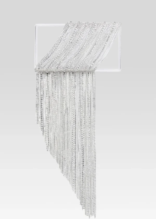 Guest Of*Retrofete Adley Crystal Bag Clear/Silver