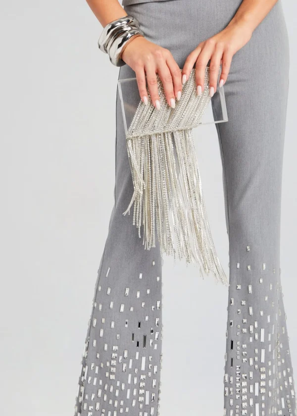 Resort '24*Retrofete Adley Crystal Bag Clear/Silver