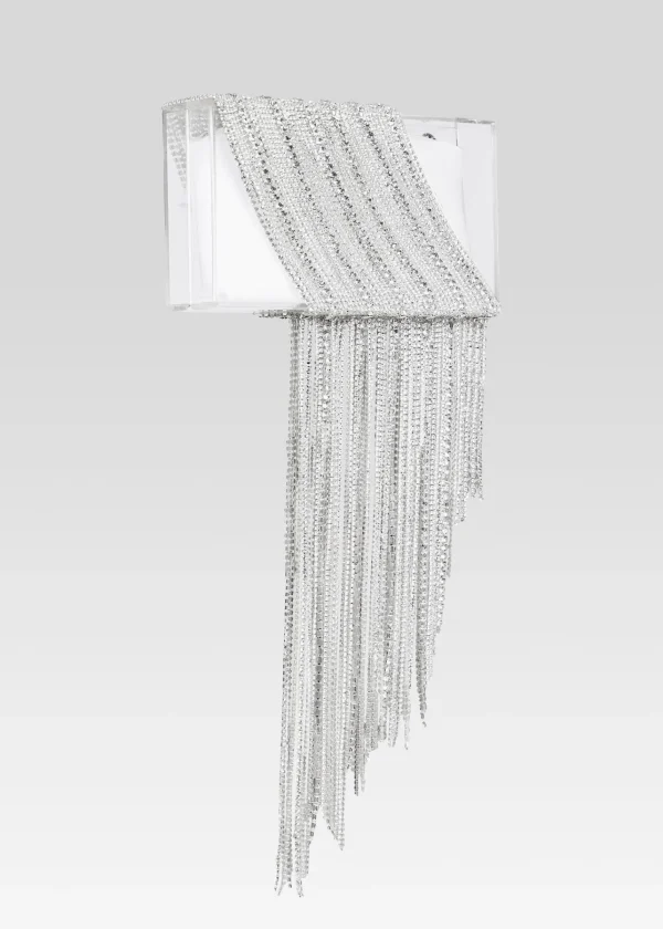 Guest Of*Retrofete Adley Crystal Bag Clear/Silver