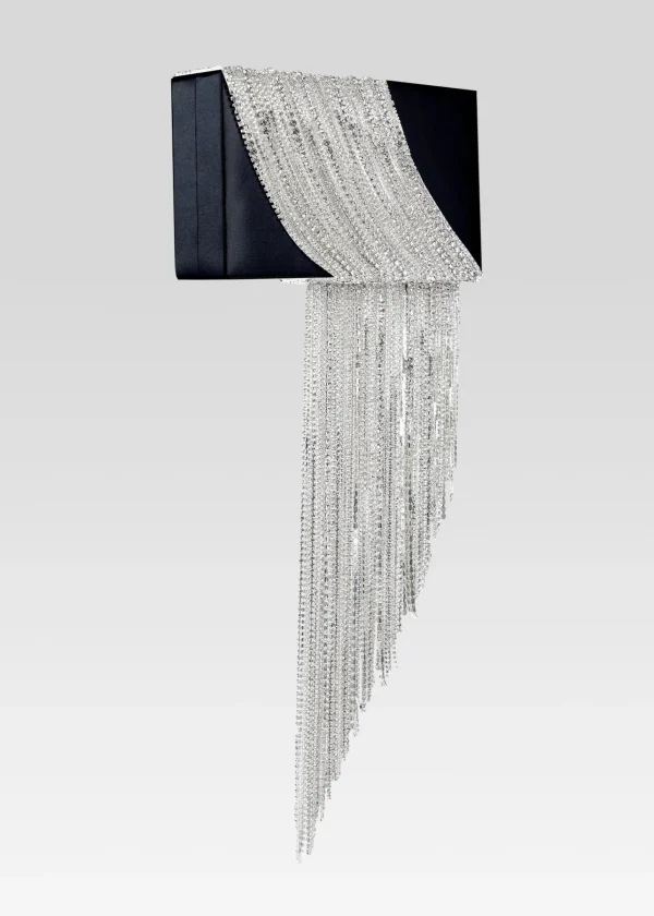 Guest Of*Retrofete Adley Crystal Bag Black/Silver