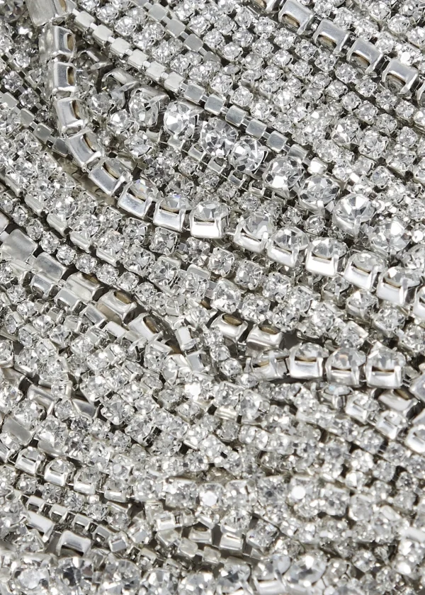 Subtle Shimmer*Retrofete Adley Crystal Bag Black/Silver