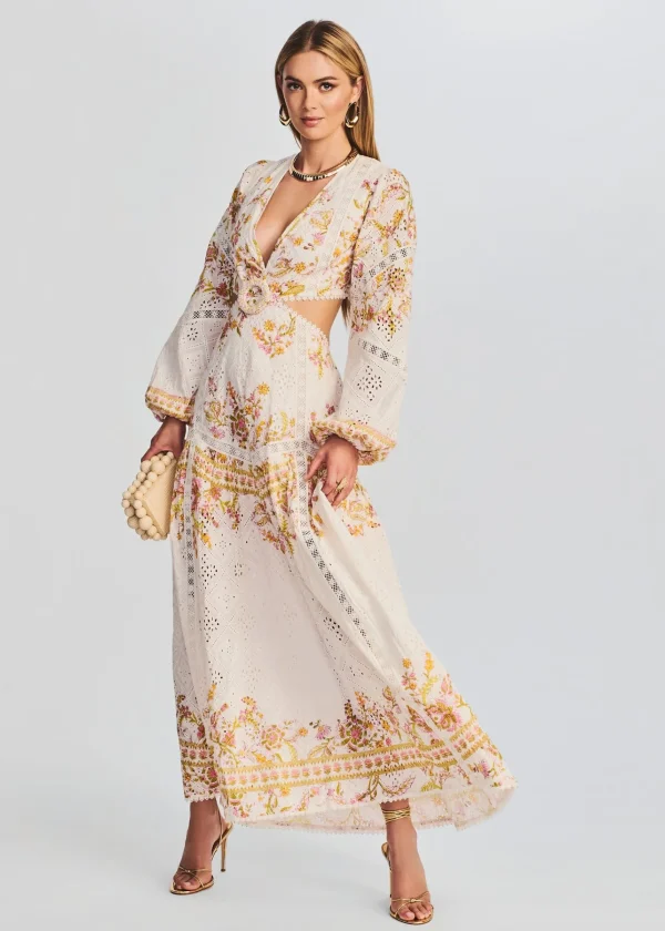 Guest Of*Retrofete Aira Long Dress Off White