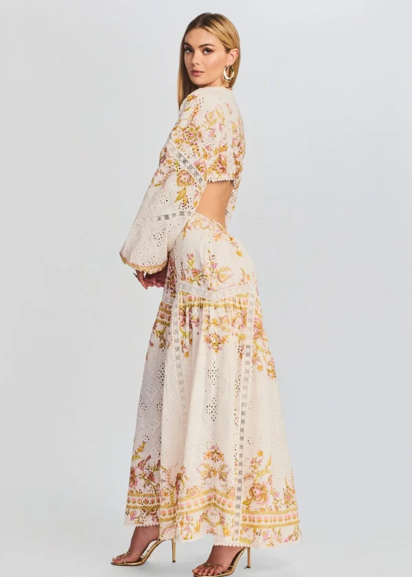 Guest Of*Retrofete Aira Long Dress Off White
