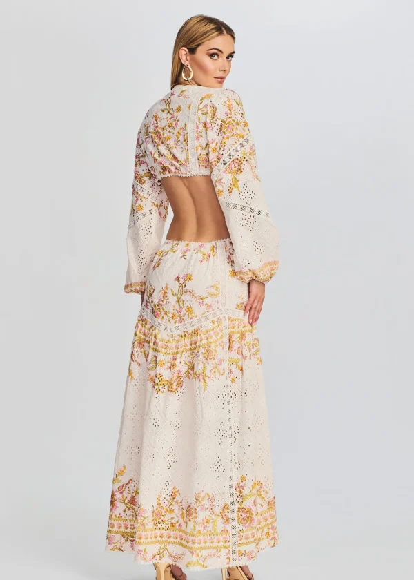 Guest Of*Retrofete Aira Long Dress Off White