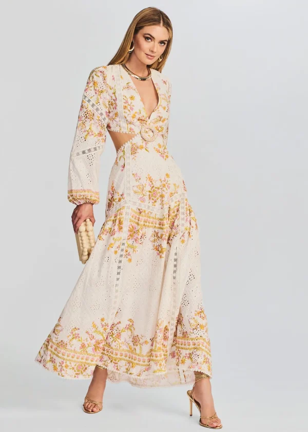 Guest Of*Retrofete Aira Long Dress Off White