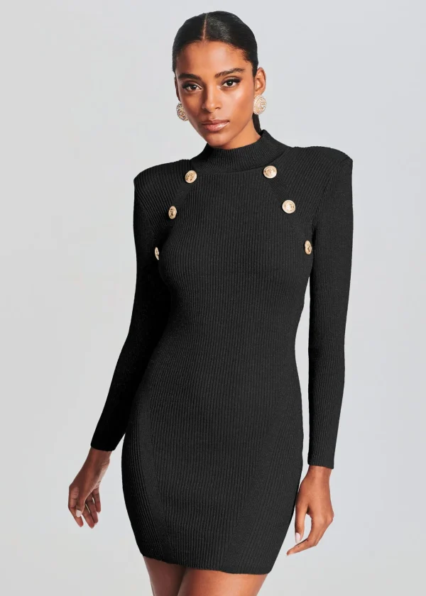 Business Chic*Retrofete Aislinn Dress Metallic Black