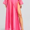 Resort '24*Retrofete Alaia Long Slit Skirt Rose Blossom