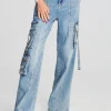Bottoms*Retrofete Alejandra Cargo Pant Vintage Celeste