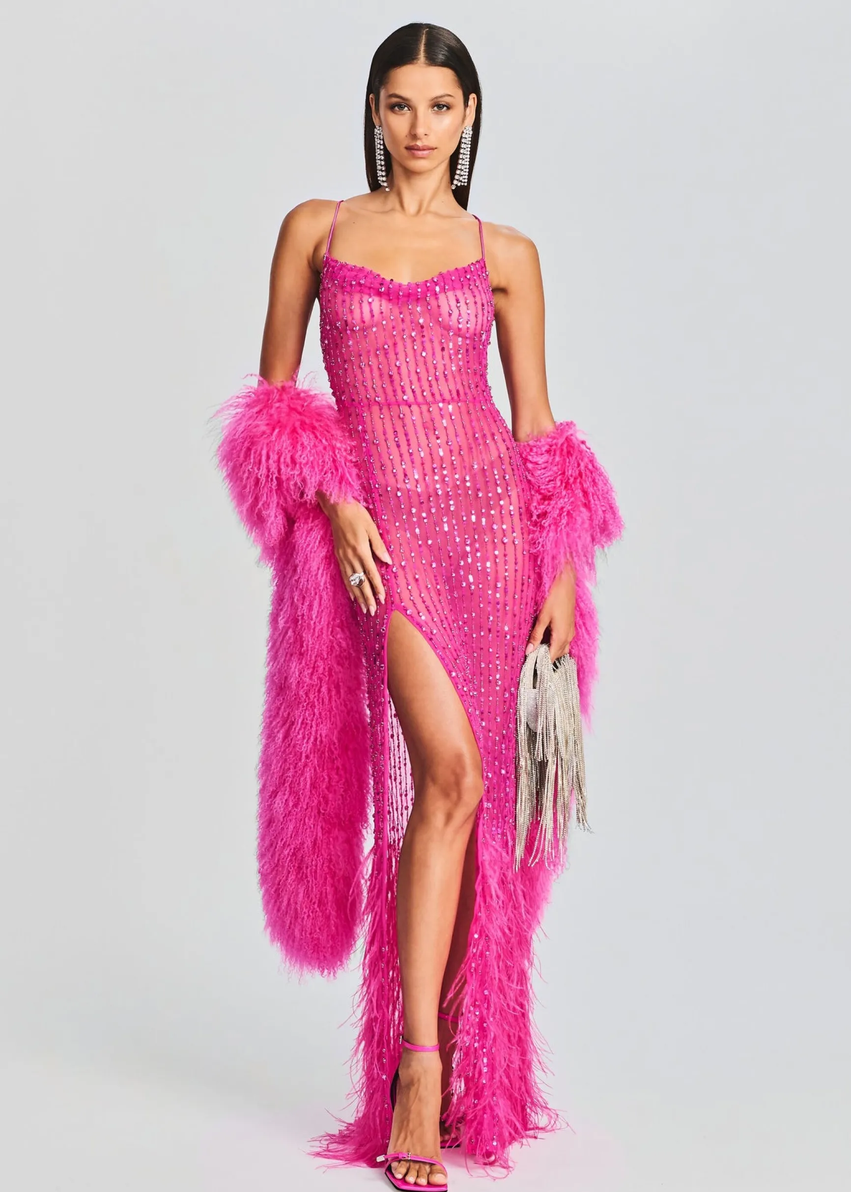 alessandra_embellished_dr_0-4.webp RETROFÊTE*Retrofete Alessandra Embellished Dress Knockout Pink
