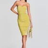 Swim*Retrofete Alex Dress Green Lime Lurex