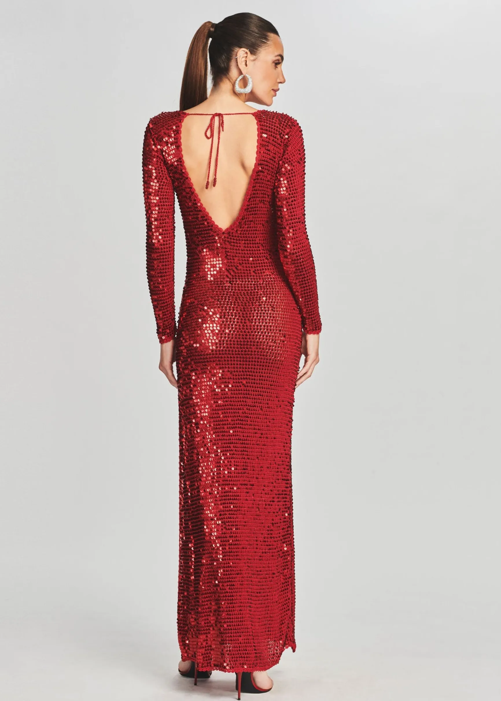 alexa_sequin_crochet_dres_3-3.webp RETROFÊTE*Retrofete Alexa Sequin Crochet Dress LT Red
