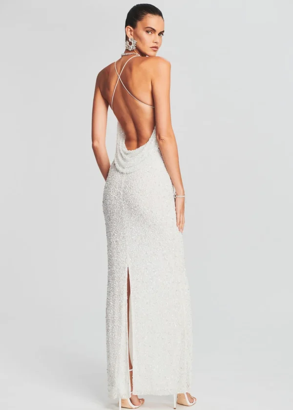 Reception Dresses*Retrofete Alice Sequin Dress White