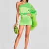 RETROFÊTE*Retrofete Allegra Dress Lime Punch