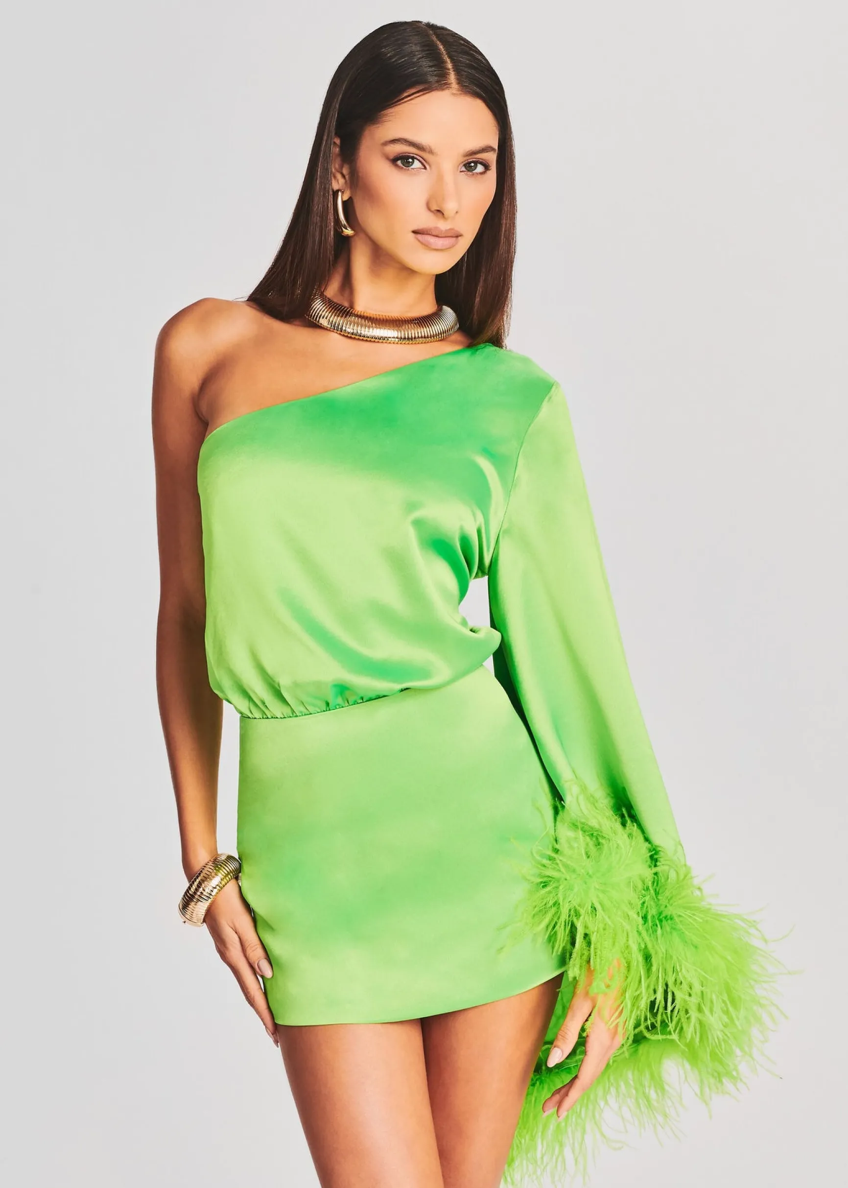 allegra_dress_1-5.webp RETROFÊTE*Retrofete Allegra Dress Lime Punch