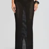 Tropical Hues*Retrofete Alma Knitted Skirt Black