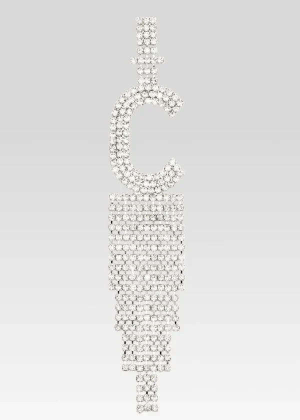 Bridal Shower*Retrofete Alphabet Earring Silver