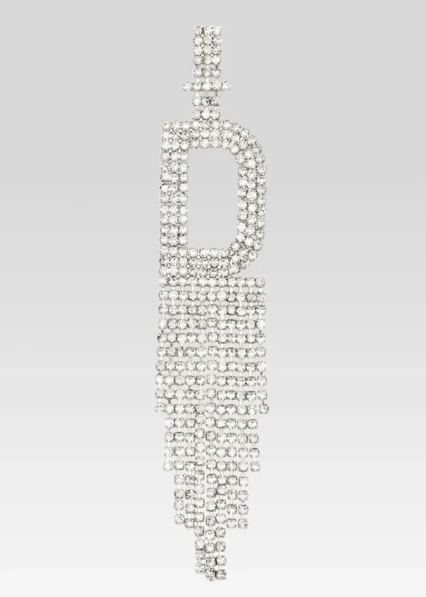 Honeymoon Looks*Retrofete Alphabet Earring Silver