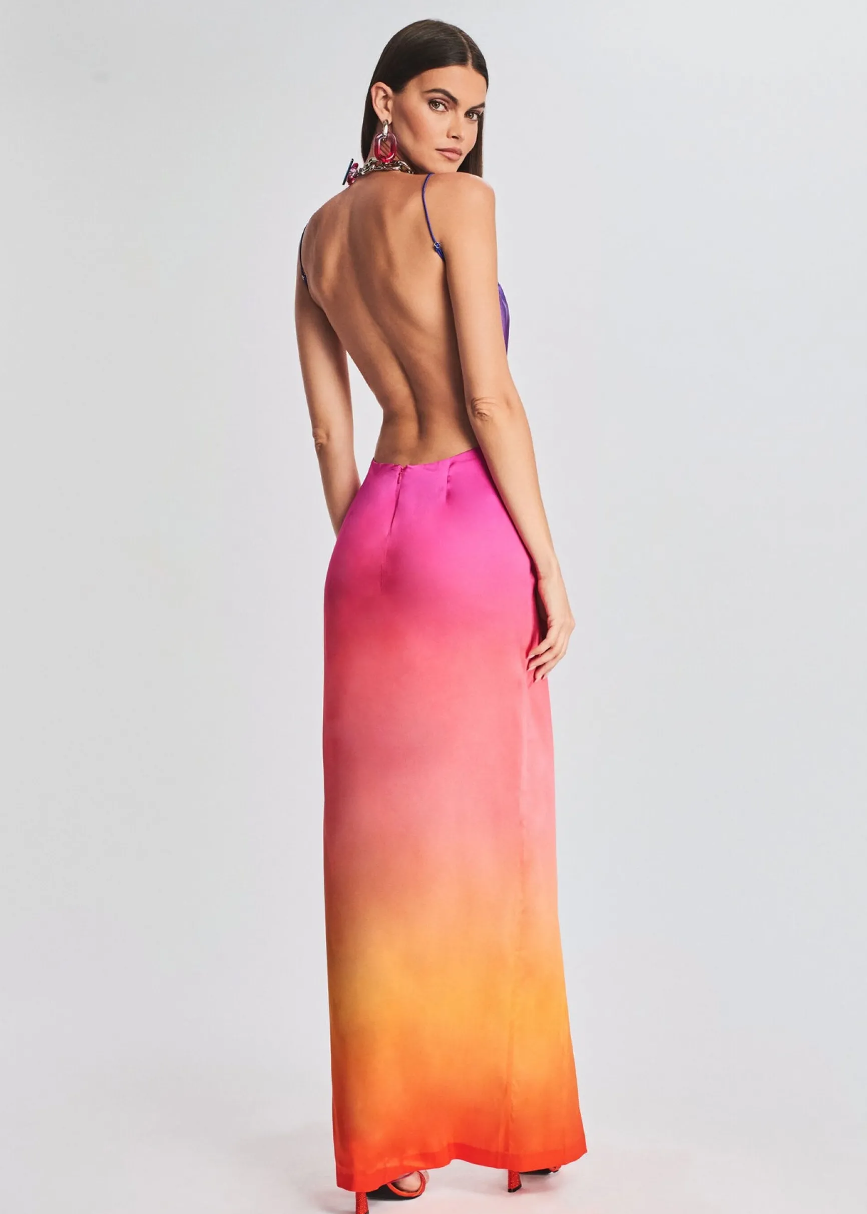 alyssa_ombre_silk_dress_3-1.webp RETROFÊTE*Retrofete Alyssa Ombre Silk Dress Sunset Ombre
