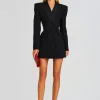 Business Chic*Retrofete Amberly Blazer Dress Black