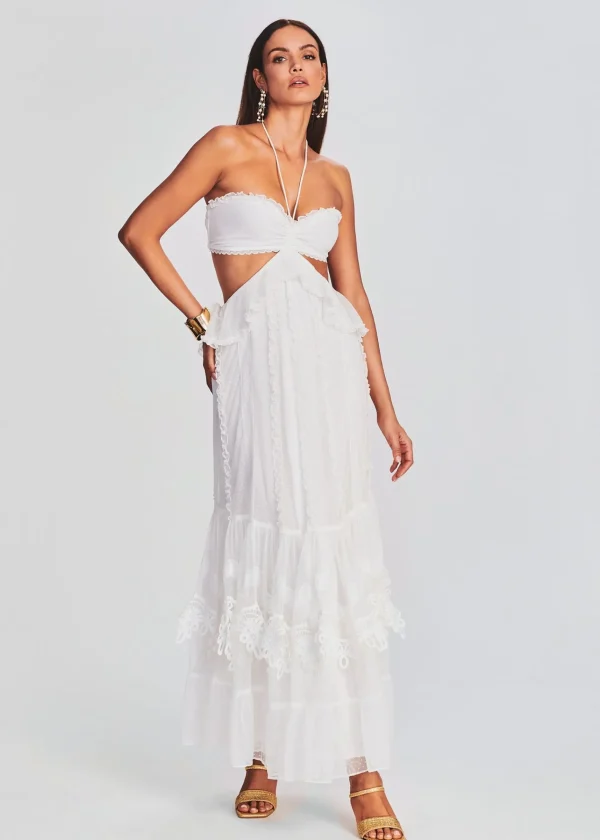 Rehearsal Dinner*Retrofete Ame Long Dress Off White