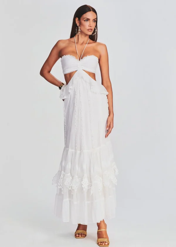 Rehearsal Dinner*Retrofete Ame Long Dress Off White