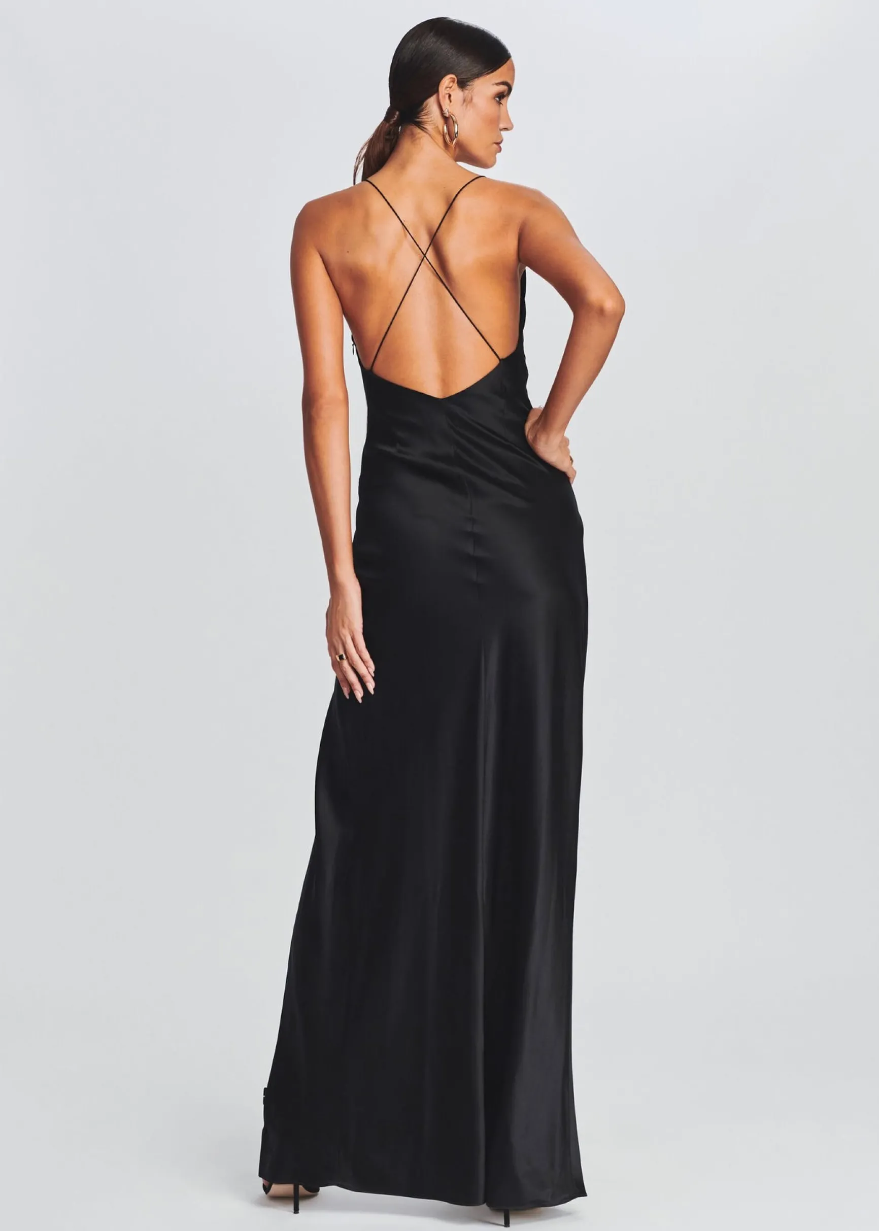 amina_silk_dress_3.webp Guest Of*Retrofete Amina Silk Dress Black