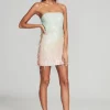 Guest Of*Retrofete Anastasia Sequin Dress Feather