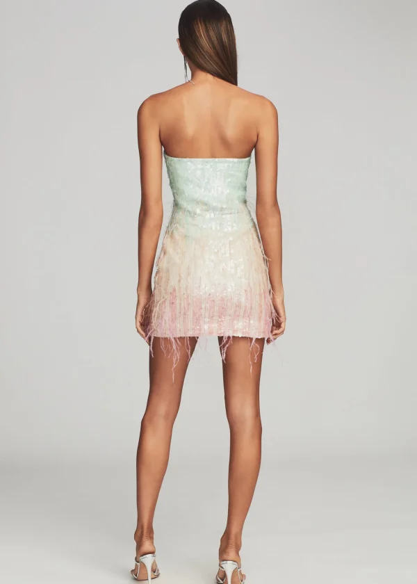 RETROFÊTE*Retrofete Anastasia Sequin Dress Feather