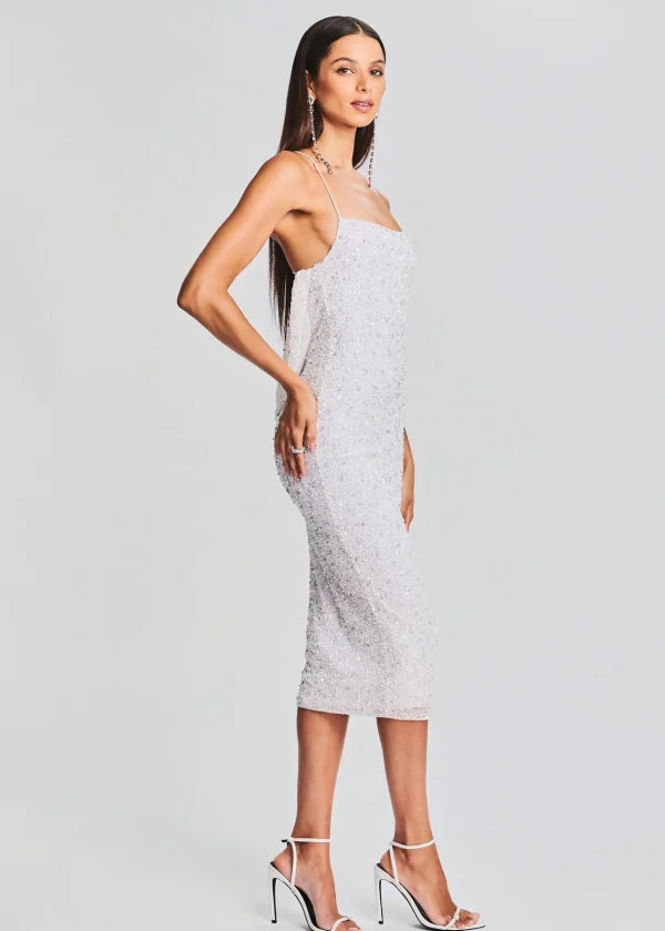 Sequin Styles*Retrofete Andie Sequin Dress White