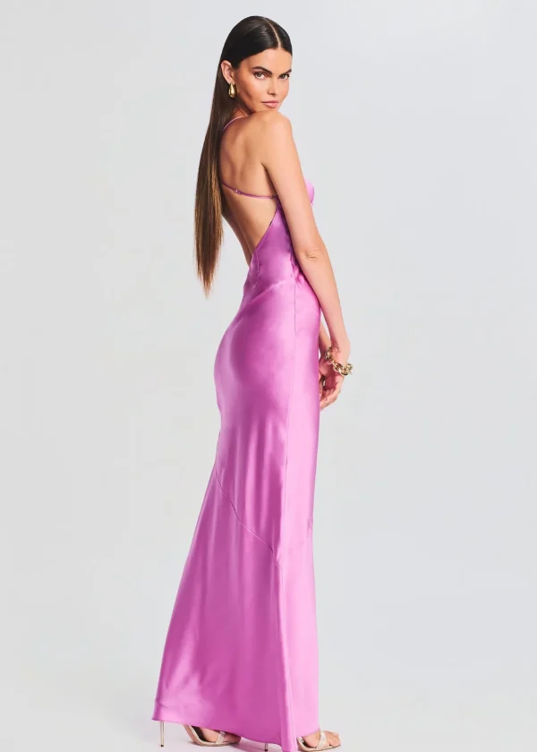 Guest Of*Retrofete Andie Silk Gown Rose Bud
