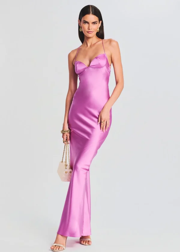 Bridal Party*Retrofete Andie Silk Gown Rose Bud