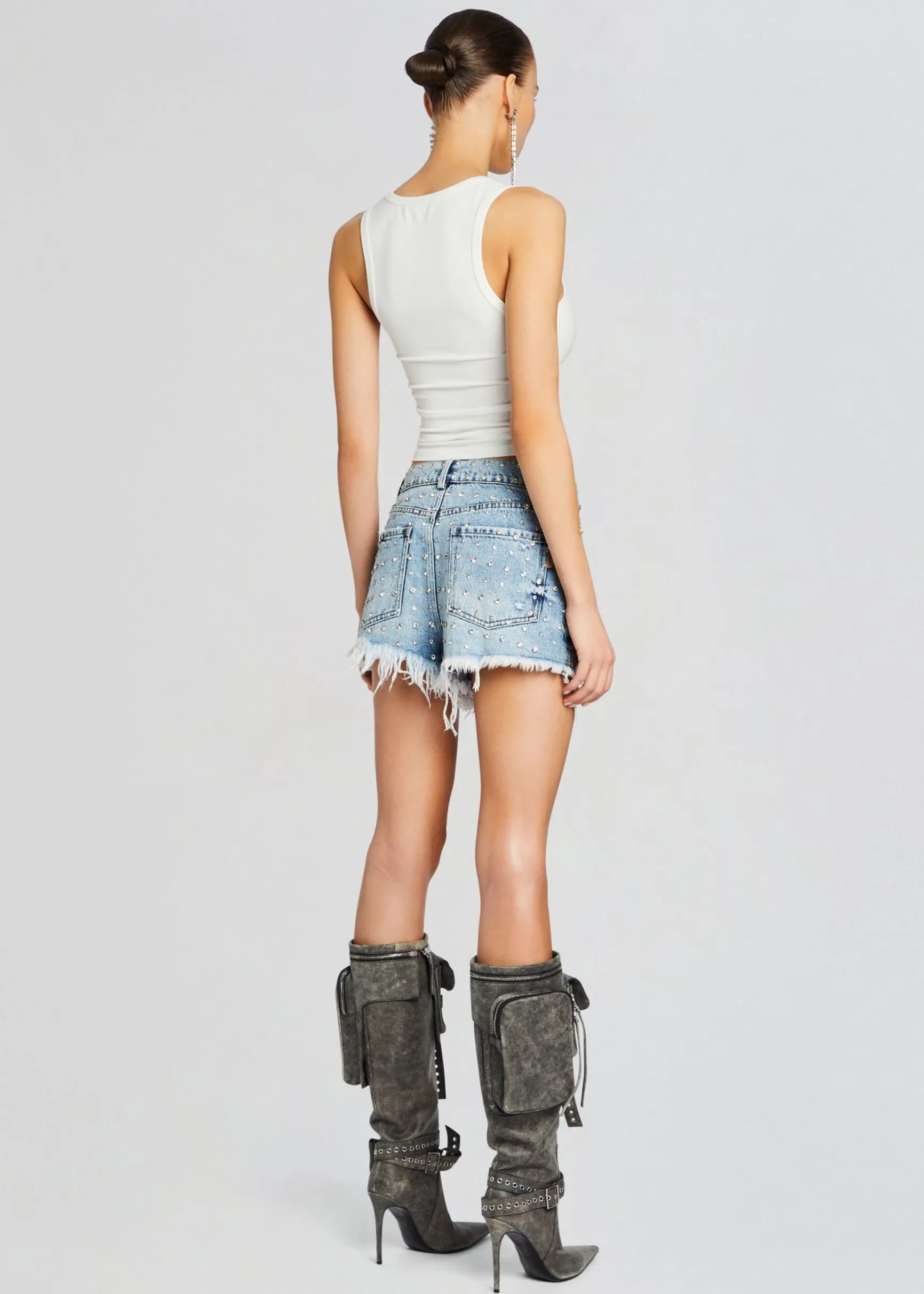 angel_embellished_denim_s_3-4.webp Denim*Retrofete Angel Embellished Denim Short Tangier/Silver