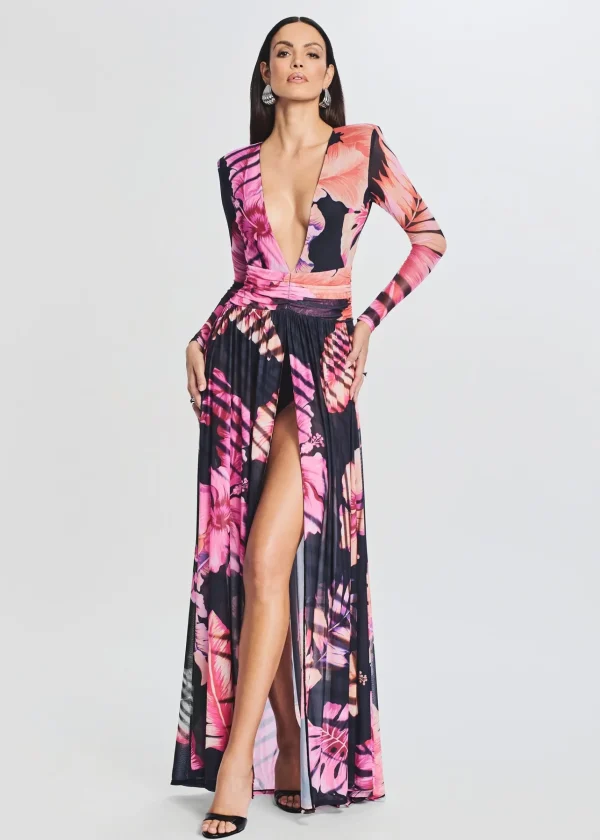 Bridal Party*Retrofete Angela Dress Tropical Leaf