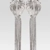 Accessories*Retrofete Anthurium Drop Crystal Earring Silver