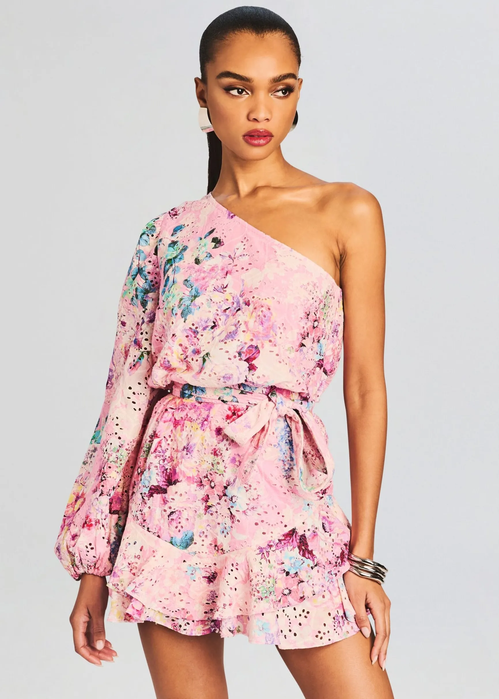 april_mini_dress_1.webp Exclusively Ours*Retrofete April Mini Dress Pink Floral