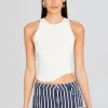 Business Chic*Retrofete Aqua Tank White