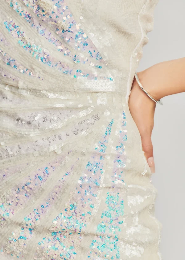 Dresses*Retrofete Arabelle Sequin Dress White