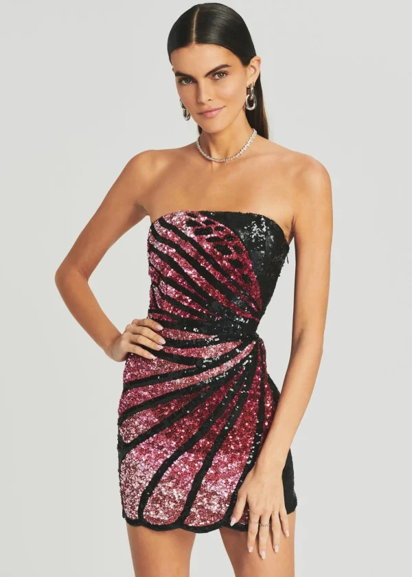 RETROFÊTE*Retrofete Arabelle Sequin Dress Black/Pink