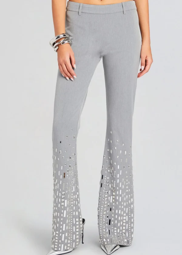 Day to Night*Retrofete Aram Embellished Pant Gray/Silver