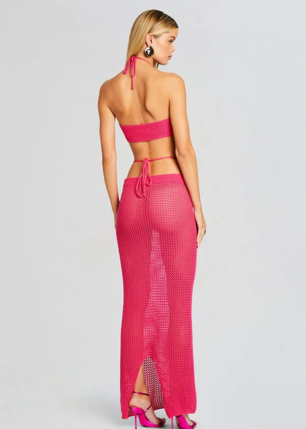 Resort '24*Retrofete Aria Knitted Skirt Hot Pink