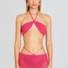 Tops*Retrofete Aria Knitted Top Hot Pink