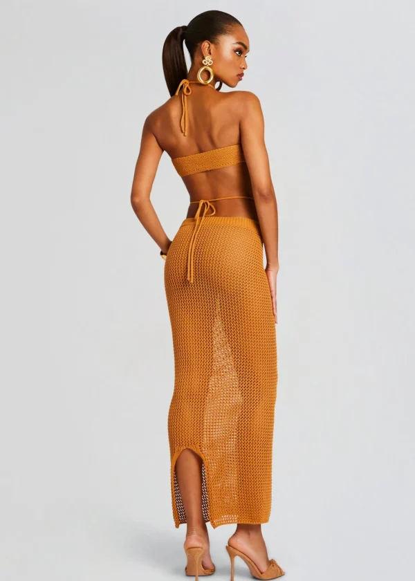 Resort '24*Retrofete Aria Knitted Top Tobacco