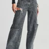 Denim*Retrofete Aston Wide Leg Jean Smoke Black