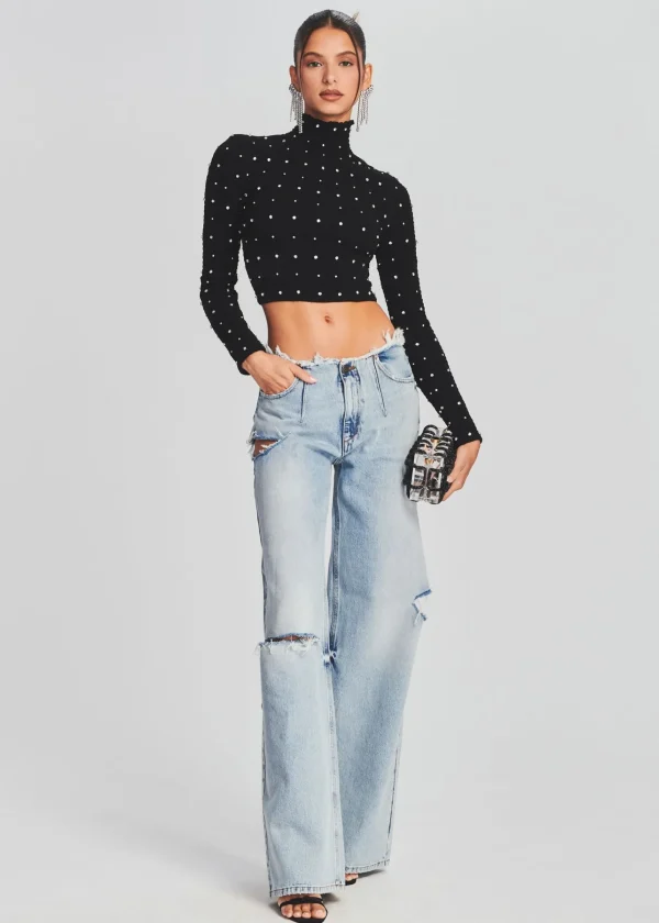 Bottoms*Retrofete Aston Wide Leg Jean Coastline