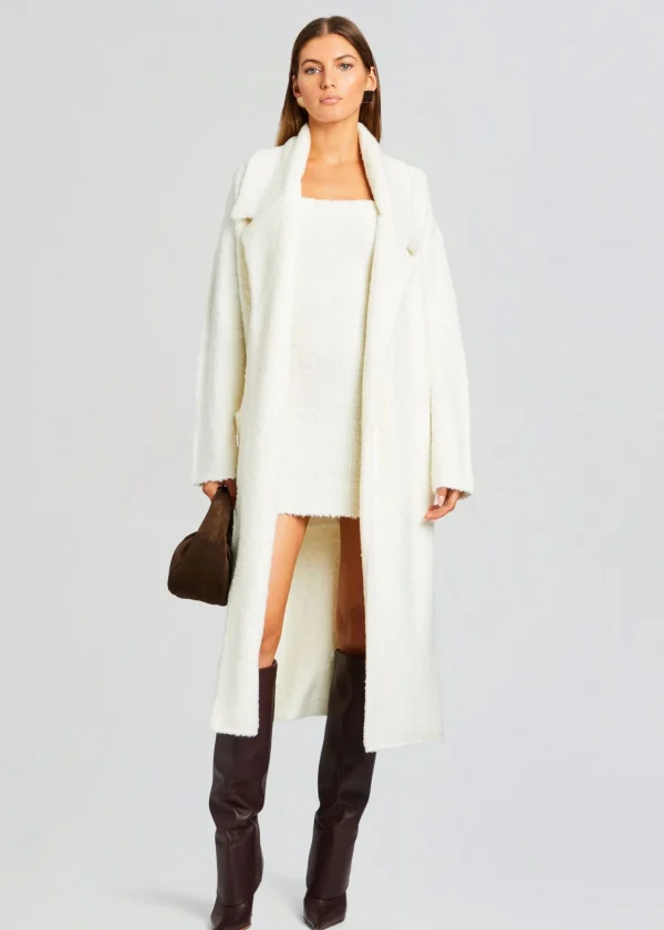 Tops*Retrofete Athena Boucle Robe Winter White