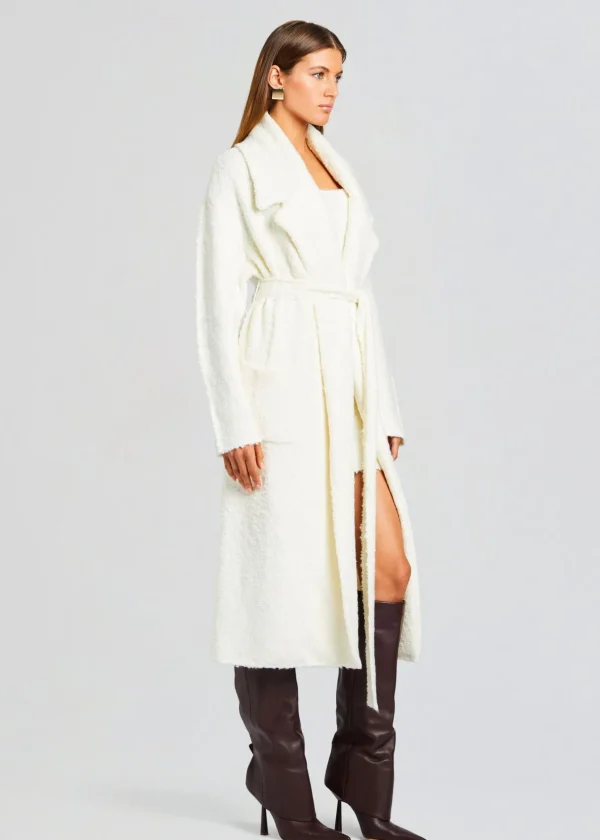 Tops*Retrofete Athena Boucle Robe Winter White